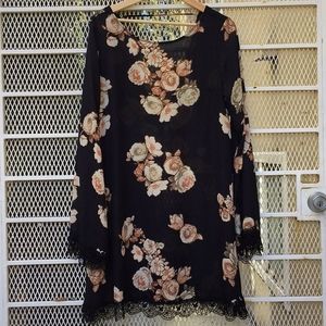 Black Floral Dress